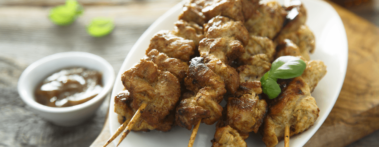 Banner : Brochettes de Poulet Satay