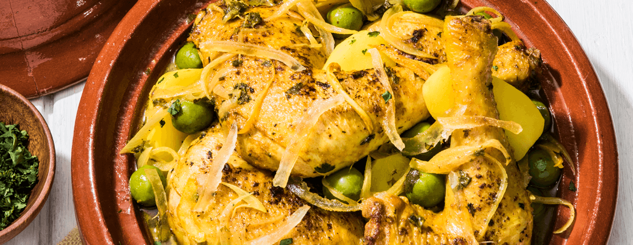 Recette de Tajine poulet citron
