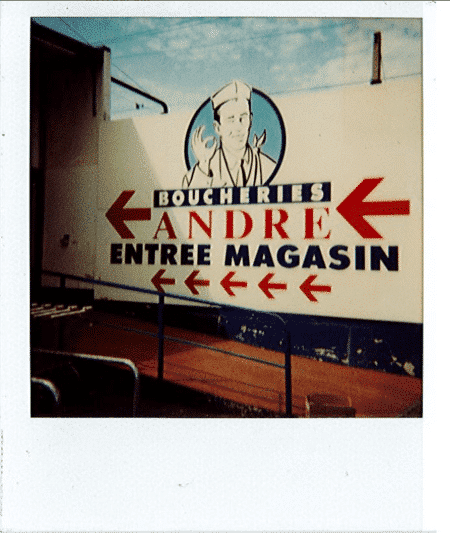 Première identité de marque des Boucheries André