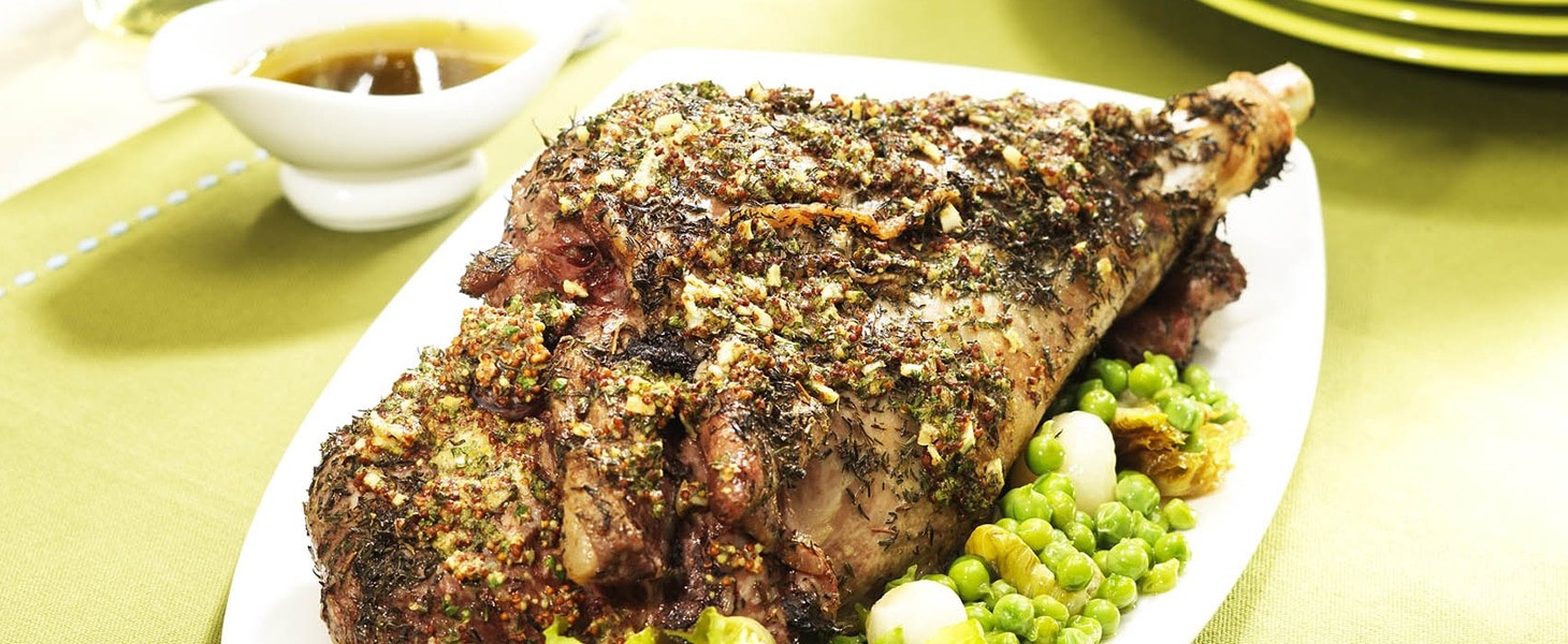 Recette de gigot d'agneau à la menthe