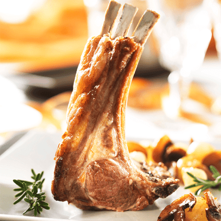 Carré d'agneau de noel