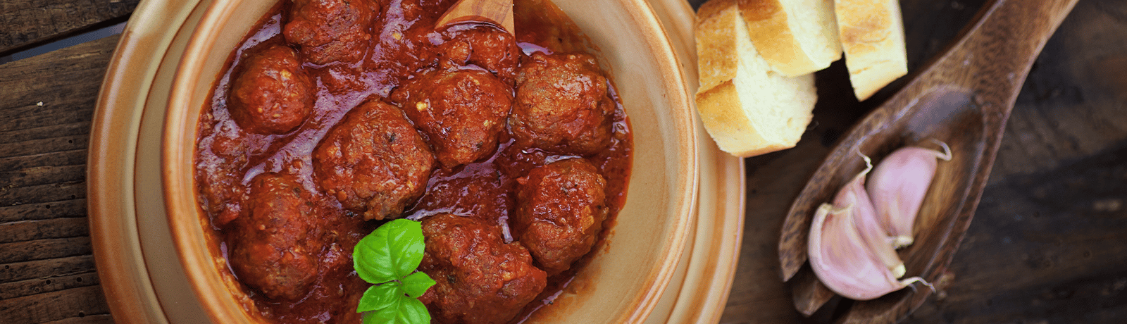 Banner : boulettes de bœuf "à l'italienne"