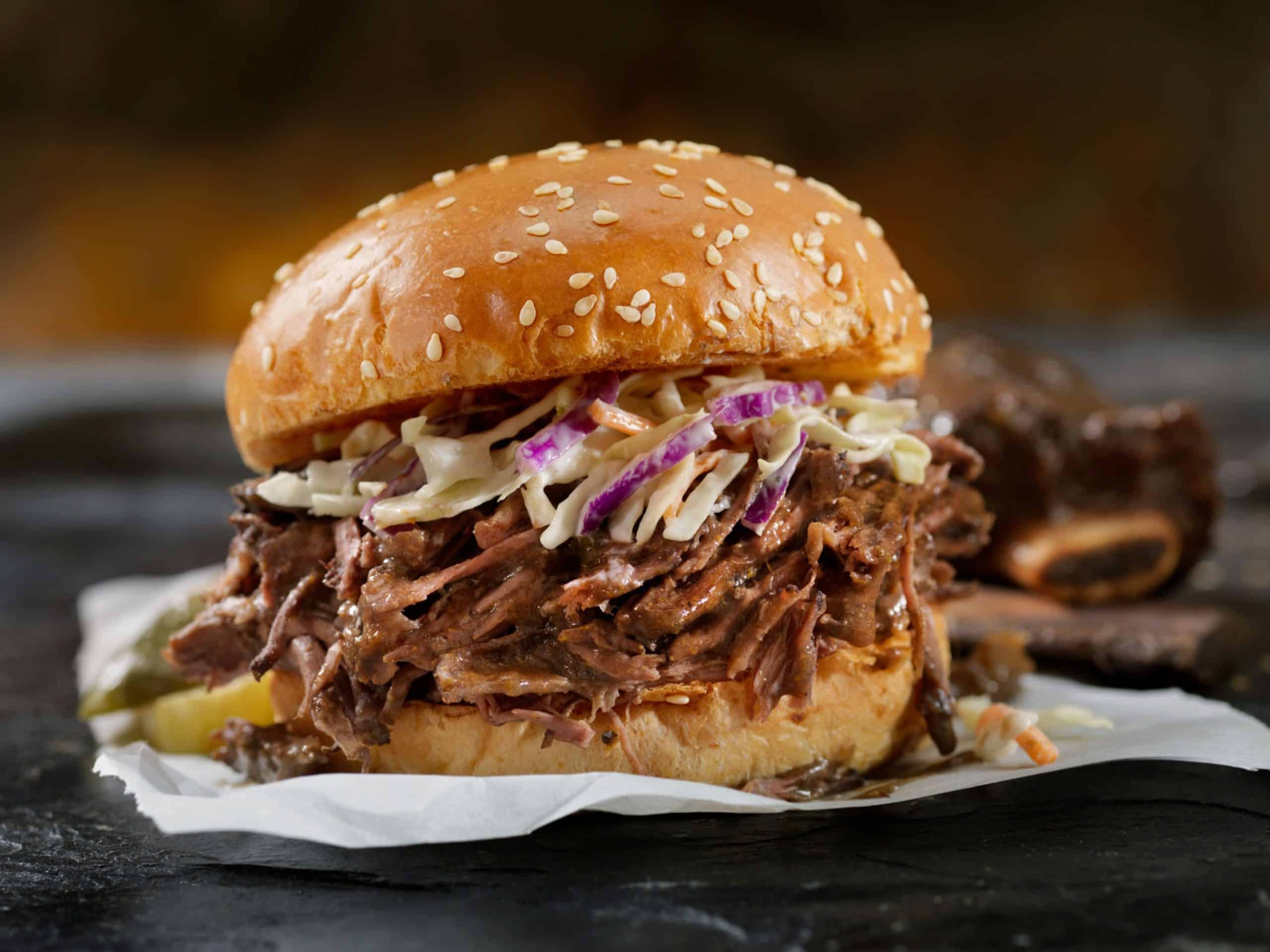 Banner : Burger de Pulled-Pork et crudités