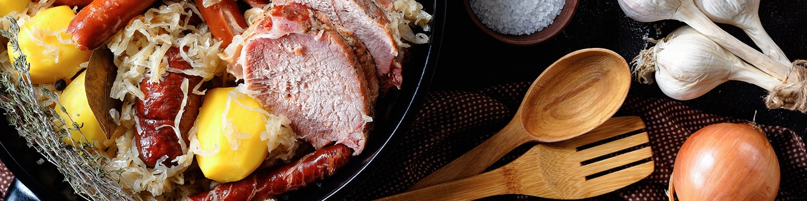 Banner : Notre recette de Choucroute Alsacienne